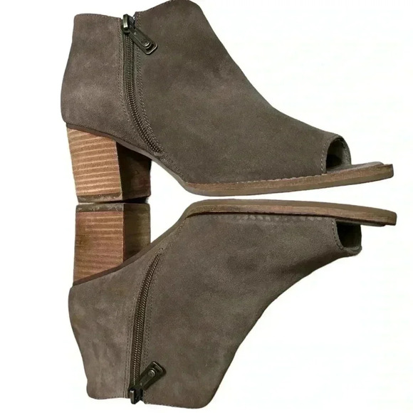 Blondo Nappa Waterproof Open Toe Bootie Size 71/2 - Picture 5 of 6